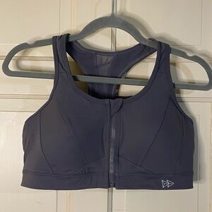 Yvette High Impact Sports Bras Women Sz XL Bust Zip Front Closure Sports XL